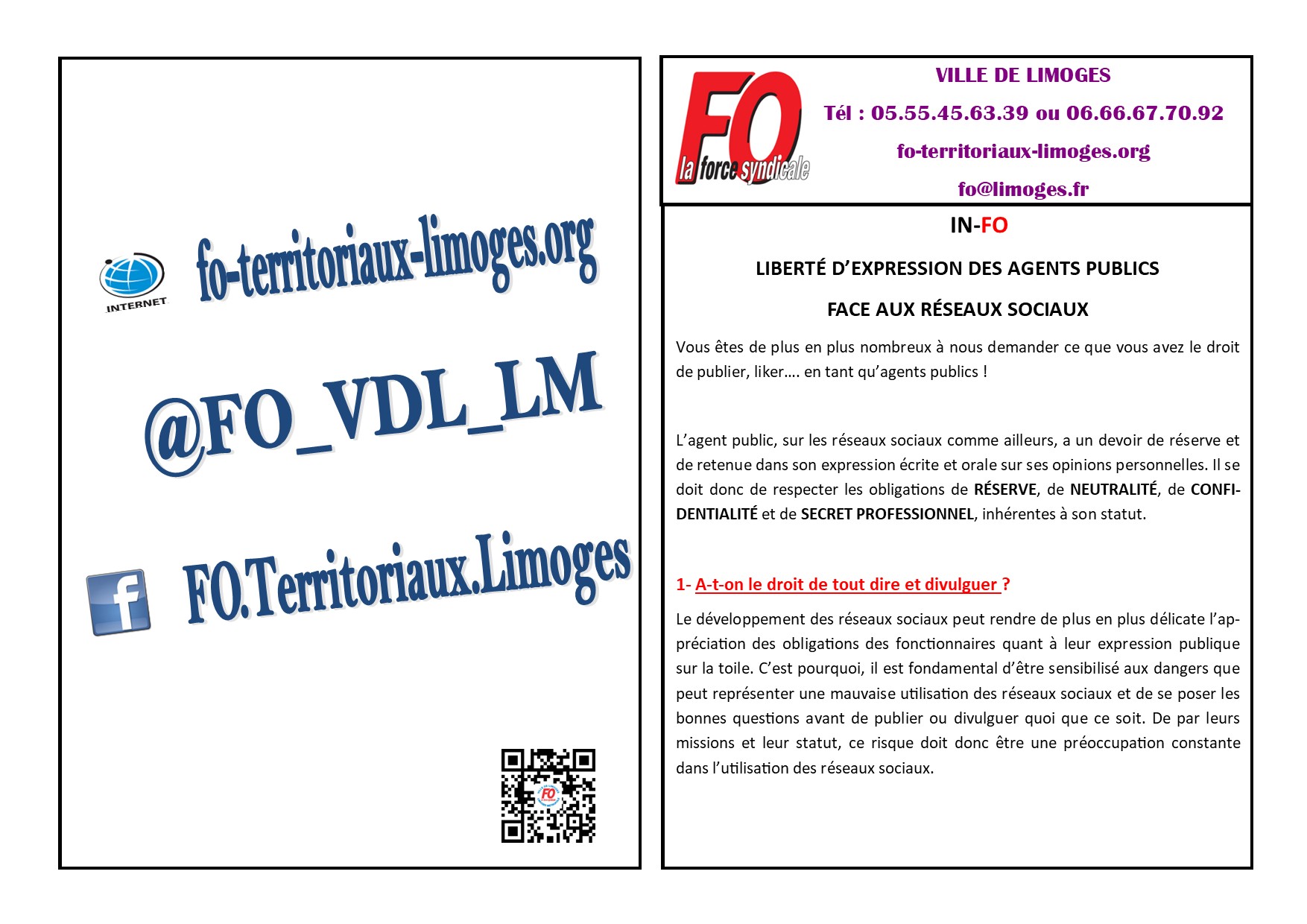 Info Liberté dexpression et réseaux sociaux